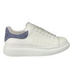 White and light blu (suede leather on the back)